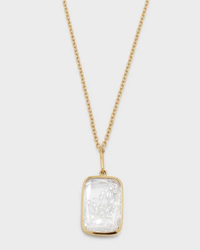 Ten Fourteen Diamond Shaker Pendant in 18K Gold